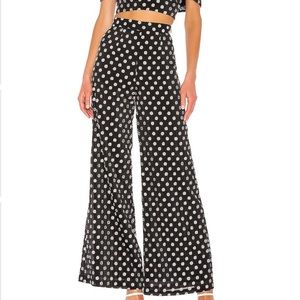 Michael Costello x Revolve- NWT High waisted Palazzo Wide leg Pants. Size XS